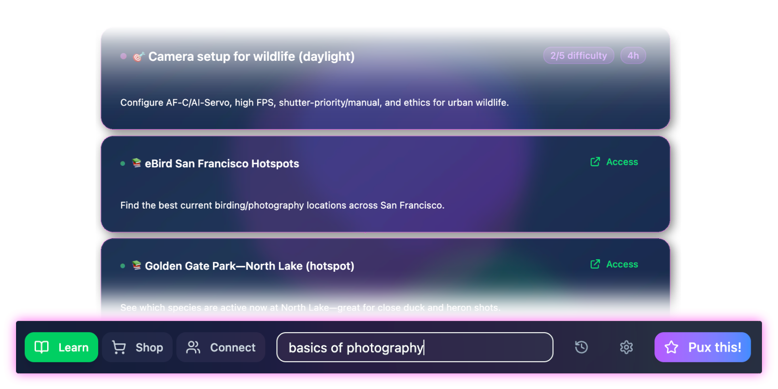 Smart connecting with the creator and community
